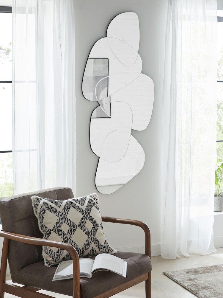 Clear Organic Shapes Statement Mirror - Image 2 of 6