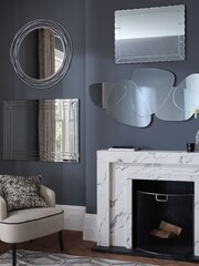 Clear Organic Shapes Statement Mirror - Image 3 of 6