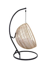 Charles Bentley Natural Garden Hanging Single Egg Chair - Image 6 of 6