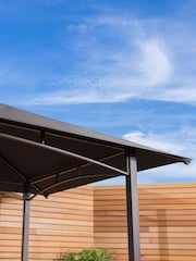 Charles Bentley Grey Garden Steel Gazebo - Image 3 of 5