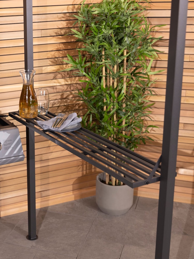 Charles Bentley Grey Garden Steel Gazebo - Image 5 of 5