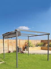 Charles Bentley Grey Garden 3m x 3m Premium Canopy Gazebo - Image 1 of 2