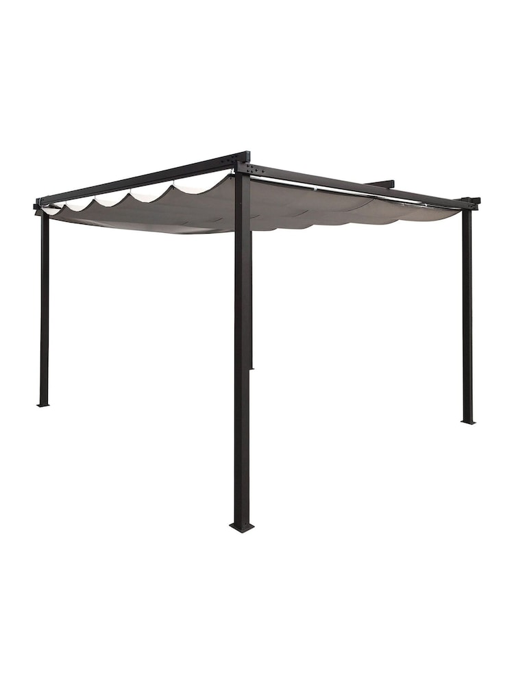 Charles Bentley Grey Garden 3m x 3m Premium Canopy Gazebo - Image 2 of 2