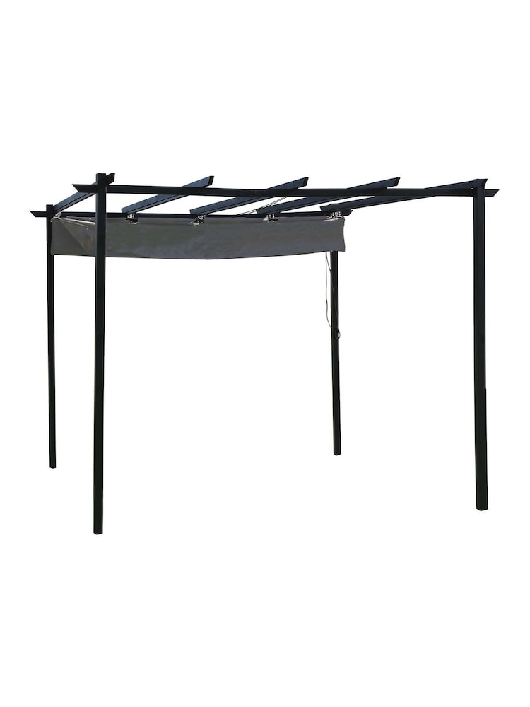 Charles Bentley Grey Garden 3m x 3m Premium Canopy Gazebo - Image 5 of 5