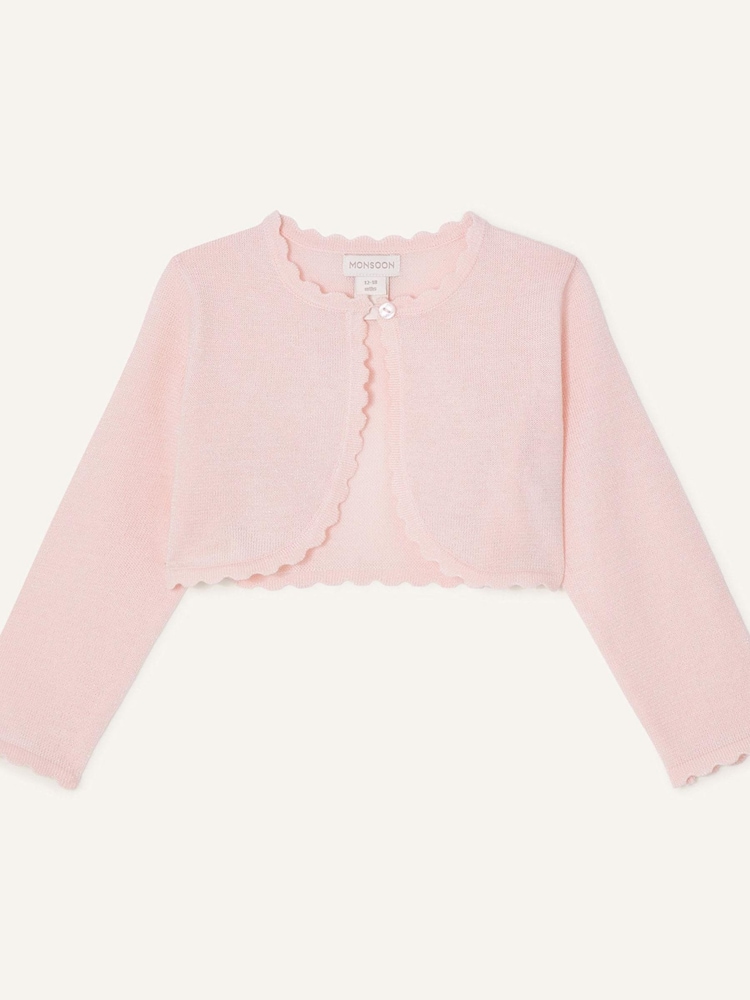 Monsoon Pink Baby Niamh Cardigan - Image 1 of 2 Monsoon Pink Baby Niamh Cardigan - Image 1 of 2