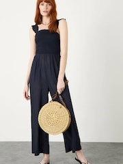 Monsoon Blue Ruby Ruffle Strap Jumpsuit - Image 1 of 4