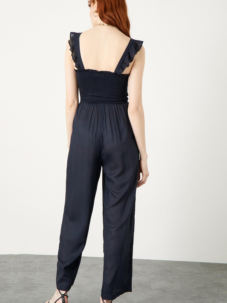 Monsoon Blue Ruby Ruffle Strap Jumpsuit - Image 2 of 4