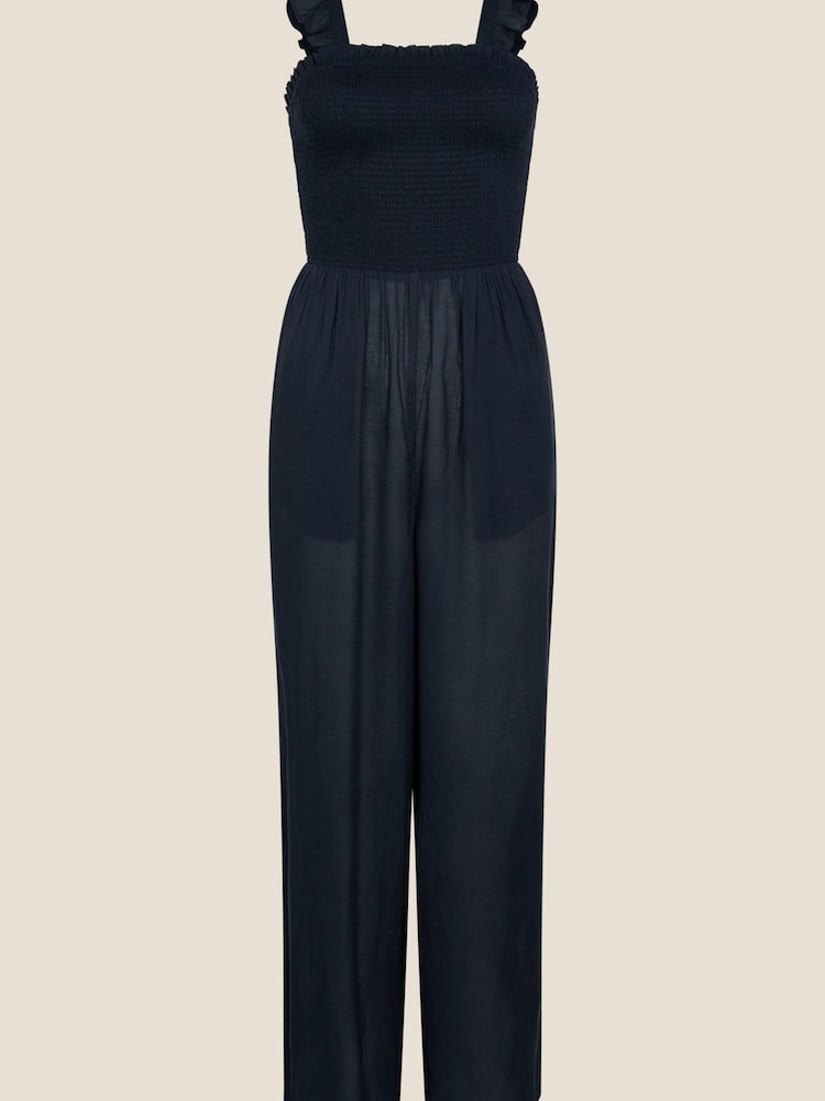 Monsoon Blue Ruby Ruffle Strap Jumpsuit - Image 4 of 4