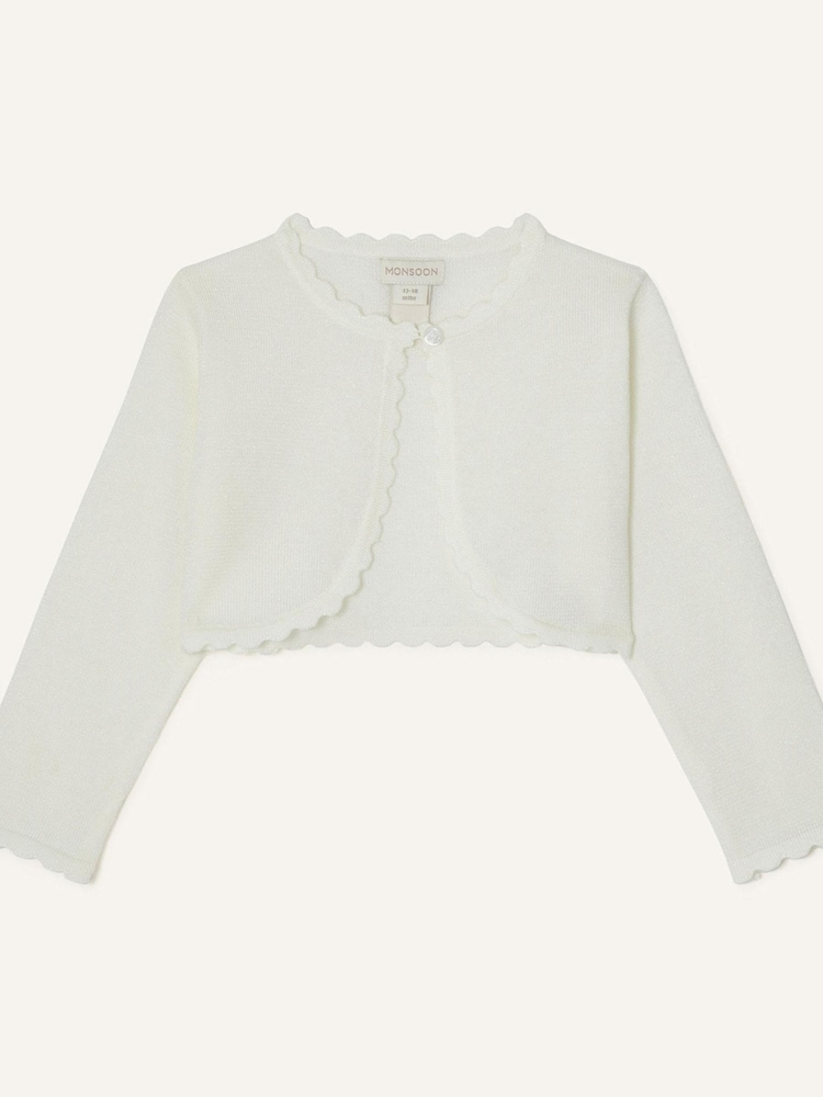 Monsoon Ivory Natural Baby Niamh Cardigan - Image 1 of 2