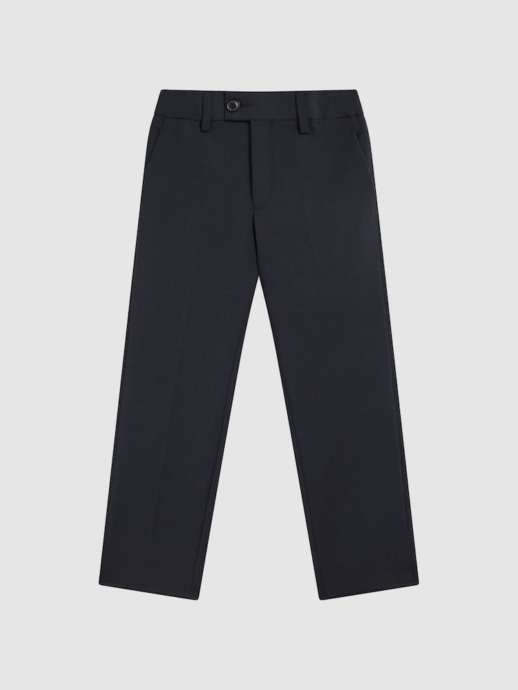 Reiss Navy Hope Junior Modern Fit Mixer Trousers - Image 1 of 4