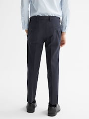Reiss Navy Hope Junior Modern Fit Mixer Trousers - Image 3 of 4