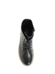 Pavers Black Ladies Lace Up Ankle Boots - Image 3 of 7