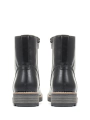 Pavers Black Ladies Lace Up Ankle Boots - Image 5 of 7