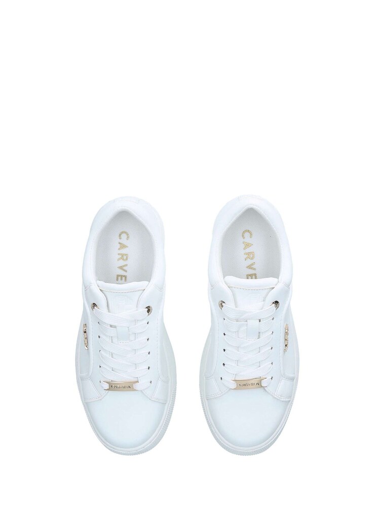 Carvela Womens White SOAR Trainers - Image 5 of 5