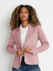Cream Pink Anett Casual Blazer - Image 1 of 7