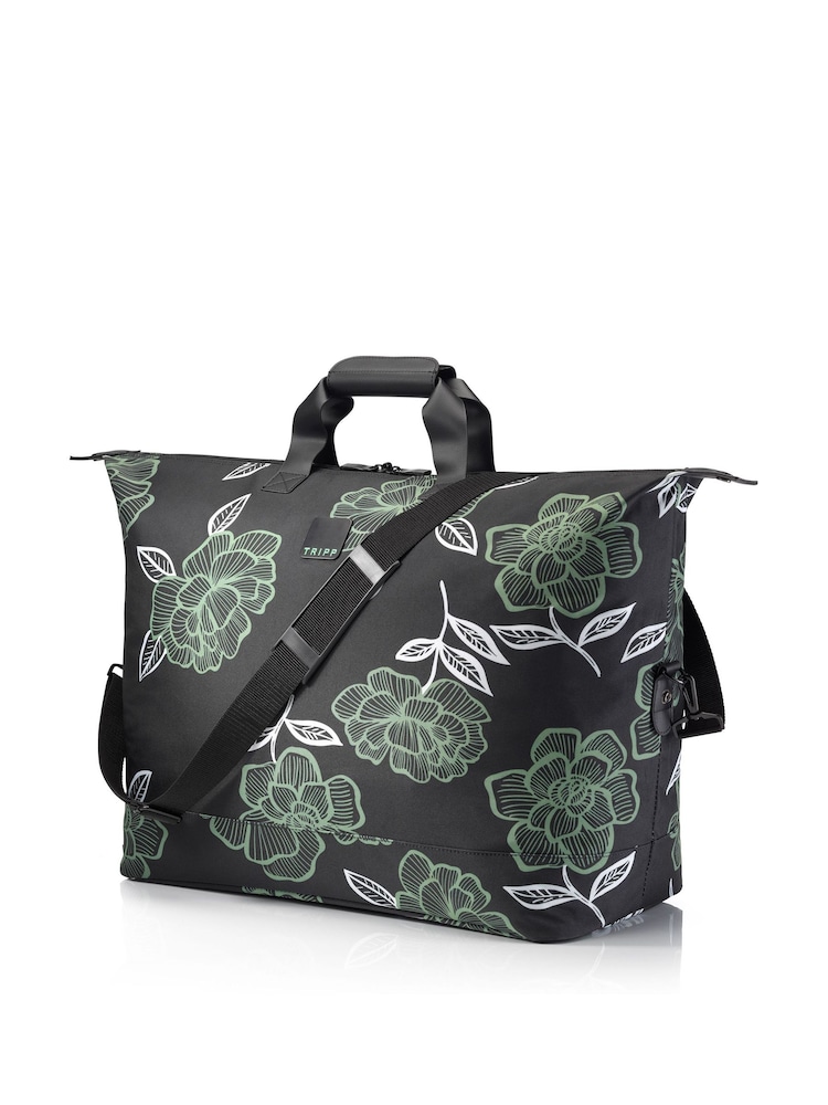 Tripp Slate Grey/Sea Green Bloom Large Tote Bag - Image 1 of 2