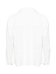 Cream 100% Cotton Malinka Long Sleeve Collared White Shirt - Image 6 of 6