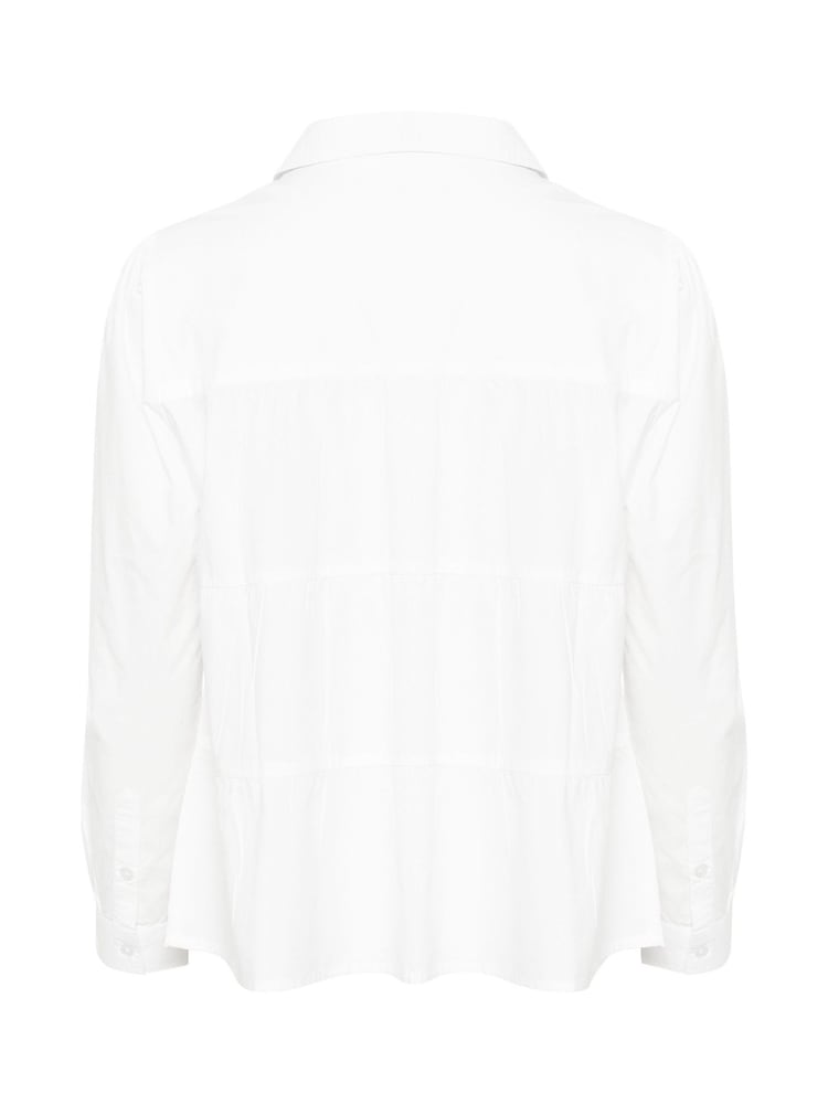 Cream 100% Cotton Malinka Long Sleeve Collared White Shirt - Image 6 of 6 Cream 100% Cotton Malinka Long Sleeve Collared White Shirt - Image 6 of 6