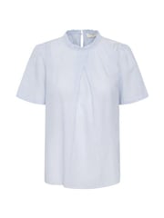 Cream Blue Katinka Short Sleeve 100% Cotton Blouse - Image 6 of 7