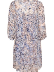 Cream Leona Multi 3/4 Sleeve A-Line Dress - Image 6 of 6