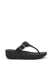 Fitflop Lulu Adjustable Leather Toe Post Sandals - Image 1 of 4