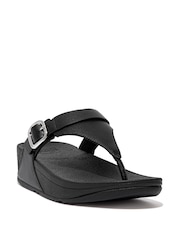 Fitflop Lulu Adjustable Leather Toe Post Sandals - Image 2 of 4