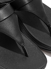 Fitflop Lulu Adjustable Leather Toe Post Sandals - Image 3 of 4