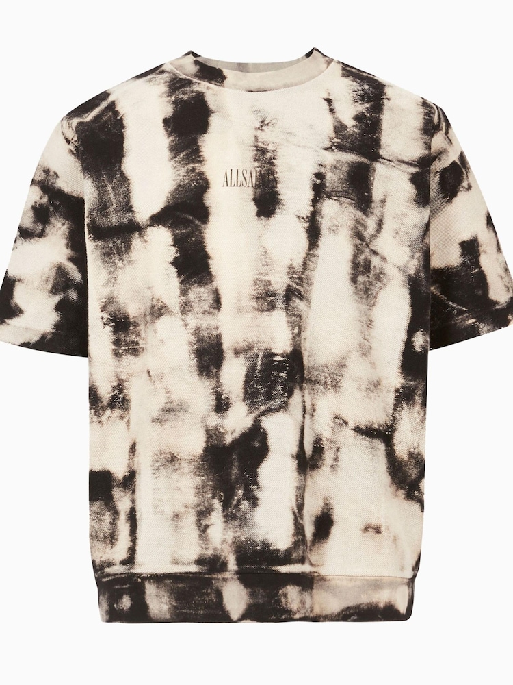AllSaints Natural 100% Cotton Aran Short Sleeve Crew Top - Image 5 of 5 AllSaints Natural 100% Cotton Aran Short Sleeve Crew Top - Image 5 of 5