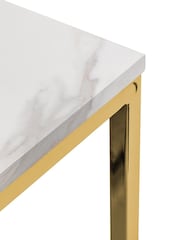 Julian Bowen Gold Scala Dining Table - Image 3 of 4