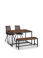 Julian Bowen Brown Tribeca Walnut Dining Table - Image 2 of 4