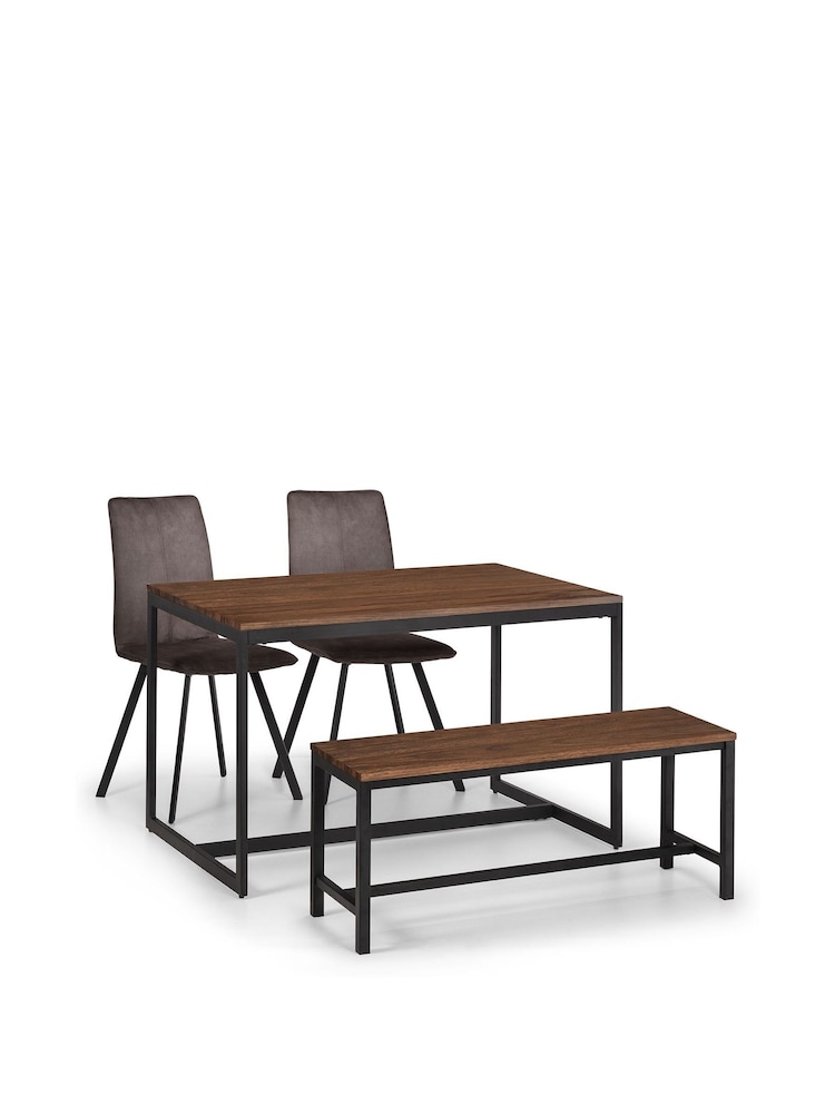 Julian Bowen Brown Tribeca Walnut Dining Table - Image 2 of 4