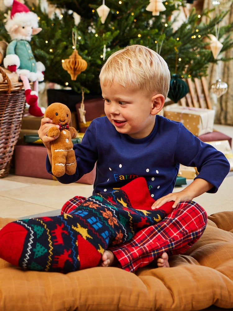 Jojo Maman Bébé Weihnachtsstrumpf mit Norwegermuster - Bild 1 von 4