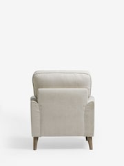 Tweedy Plain Light Natural, Ash Effect Leg Stamford Armchair - Image 7 of 9