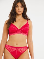 Figleaves Womens Red Leopard Pimlico Thongs - Image 1 of 5