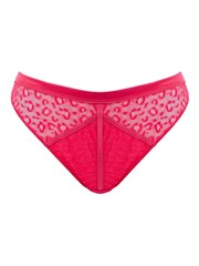 Figleaves Womens Red Leopard Pimlico Thongs - Image 5 of 5