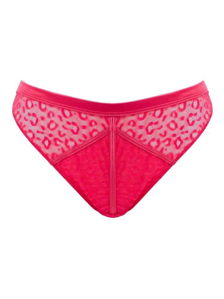 Figleaves Womens Red Leopard Pimlico Thongs - Image 5 of 5