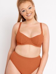 Curvy Kate Rust Brown Holiday Crush Balcony Bikini Top - Image 3 of 5