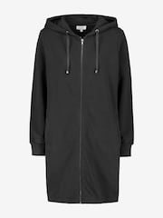 Live Unlimited Black Curve Longline Zip Through Hoodie - Image 1 of 1