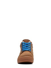Clarks Brown Leather G Fit Hiking Boots With Lace & Zip Fastening - Image 5 of 7