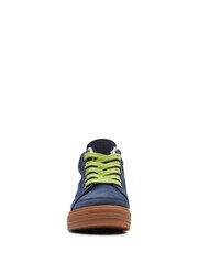 Clarks Navy Blue G Fit Leather Rain Boots - Image 5 of 7