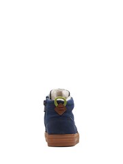 Clarks Navy Blue G Fit Leather Rain Boots - Image 6 of 7