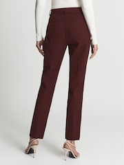 Reiss Maroon Joanne Slim Fit Tailored Trousers - Image 5 of 5