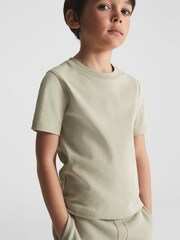 Reiss Sage Tate Garment-dye Relaxed Fit T-shirt - Image 1 of 6