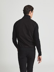 Reiss Black Pluto Hybrid Quilted Gilet - Image 5 of 5