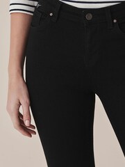 Crew Clothing Black Cotton Skinny Casual Trousers - Image 4 of 5