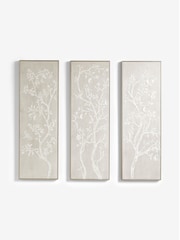 Set of 3 Natural Vintage Trees Framed Canvas Wall Art - Image 4 of 5