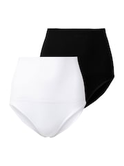 Seraphine Black & White Post Maternity Shaping Briefs –Twin Pack - Image 1 of 9