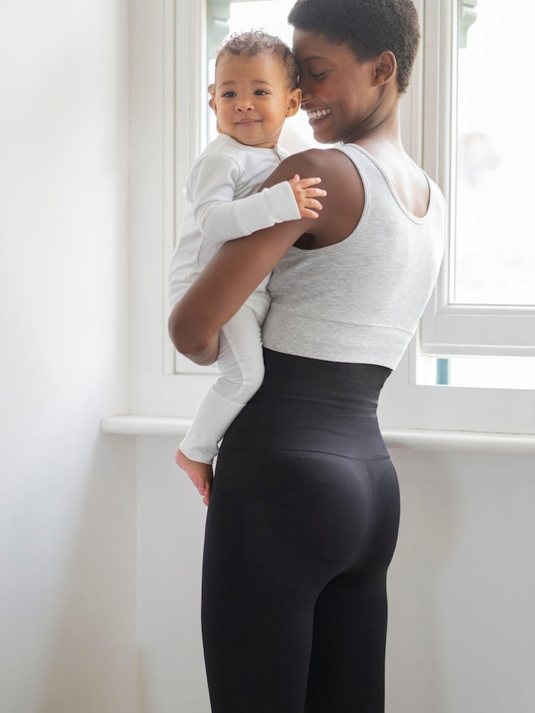 Seraphine Black Post Maternity Shaping Leggings - Image 3 of 3