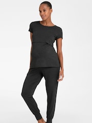 Seraphine Grey Maternity And Nursing 4 PIece Hospital Nightwear Bundle - Image 4 of 11