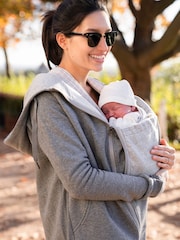 Seraphine Grey Cotton Blend 3 in 1 Maternity Hoodie - Image 1 of 5